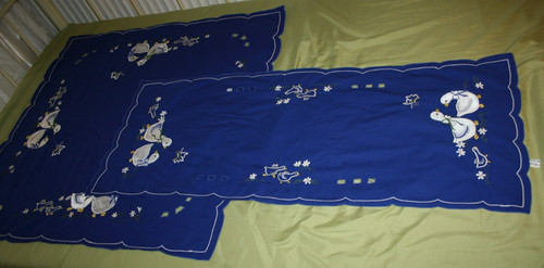 Blaue tischdecke 89x - ,