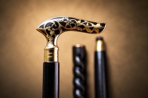 Luxus schwarz gehstock gold - luxus,
