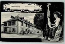 10699578 - Neuf-Brisach Spinnrad Tracht Kaserne Colmar Gebrauchsspuren