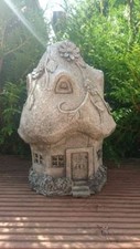 Gartenfigur Feenhaus Haus Feengarten Fee Elfe Figur Garten Fairyhouse Gross 