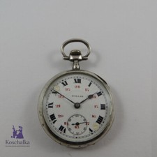Antike silberne Taschenuhr um 1900,  800 Silber, aus Sammlung (10294EB)