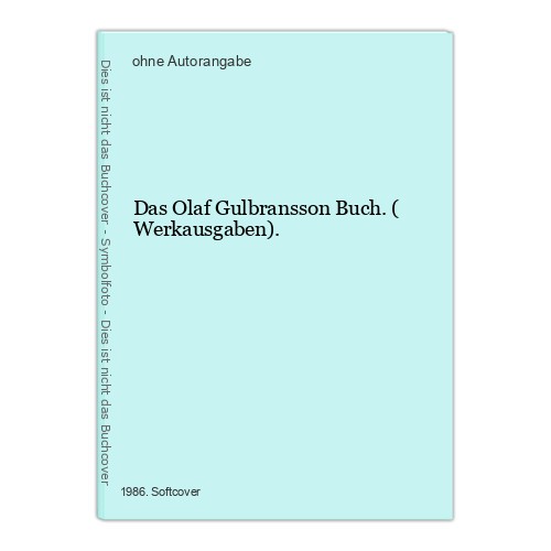 Das olaf gulbransson - olaf, (