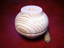 Möbelfüße 4er Set Holz Schrankfüße Holzfüße Truhenfüße gedrechselt NEU