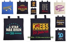Geschenk 20.Geburtstag Geschenkverpackung 20 Jahre Baumwolltasche Tragetasche