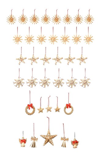 Set strohsterne natur 10 - 1,