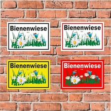 Schild bienenwiese bienen - ,