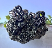 925 Silber Brautohrringe Creolen Brautschmuck Hochzeit