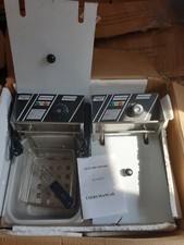 Friteuse 2 x 4 L Tischfriteuse Doppelfriteuse Fritteuse A-Ware