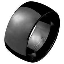 Herrenring Extra Breit Edelstahl Spiegel poliert Daumenring Rocker Ring