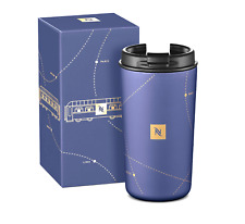 Nespresso Nomad Edelstahl-Reisebecher Dunkelblau Limited Edition NEU+VIEW Löffel