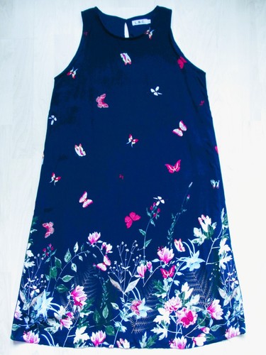Kleid dunkelblau mit