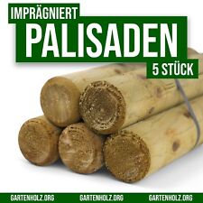 Palisade Pfahl stumpf rund Rasenkante Beetumrandung Beeteinfassung KDI - 5 STÜCK