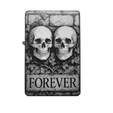 Skull Love Forever Feuerzeug Skull Lasergravur opt. Gravurtext personalized