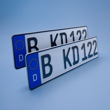2 KFZ Kennzeichen CARBON