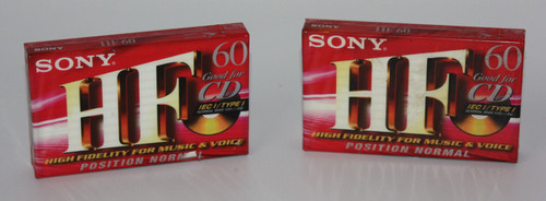 Leerkassetten sony hf - 2,