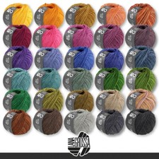 Lana Grossa 50 g Cool Wool Vintage Merino Wolle Garn Stricken Häkeln 30 Farben