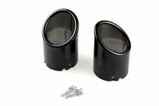 Für viele Fahrzeuge 2x Premium Endrohre Schwarz Auspuff in Original Qualität