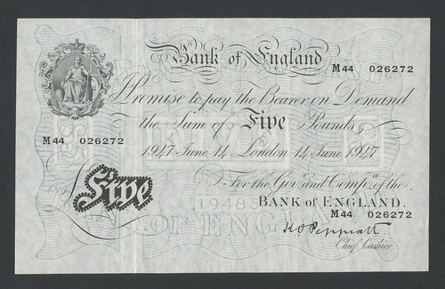 Bank england 5 schein - bank, of