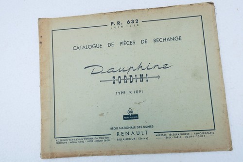 Dauphine gordini 1958 - gordini, renault
