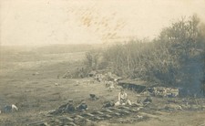 Soldat am Bahngleis, Nachrichtenzug, Infanterie-Regiment 252, Foto-Feldpostkarte