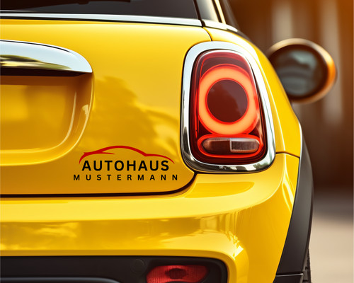 Autohaus logo aufkleber - autohaus,