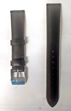 Neu original Elysee Uhrenarmband echt Leder schwarz 16mm E701