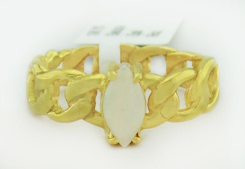 Echter opal ring 10k gold - opal,