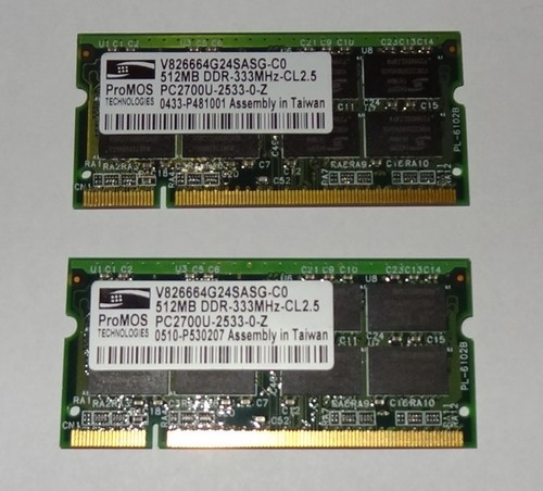 2x512mb 1gb ram speicher ibm - 2x512mb,