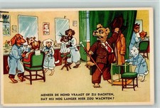 13023861 - Serie 53800-7 Hunde beim Friseur , Dackel Tier, vermenschlicht