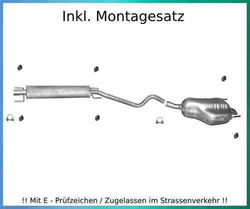 Auspuffanlage für opel astra - auspuffanlage,