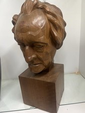 Wooden Portrait Sculpture At