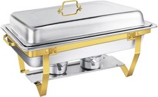 Chafing Dish Buffet Set 9L lebensmittelechter Edelstahl Warmhaltebehälter