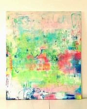 Abstraktes gemälde acryl - acryl, auf