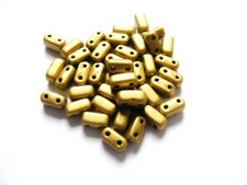 Zweilochperlen Brick 6 x 3 mm