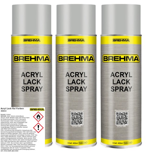 Brehma ral 7035 lichtgrau - 3x,