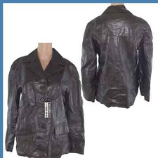 Joshie By Gas Gas Damen Jacke Grün Größe S Leder Vintage Jacke Mode