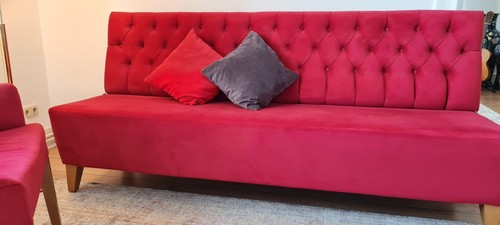 Sitzbank rot chesterfield - in,