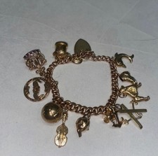 Gold vintage bettelarmband - vintage,