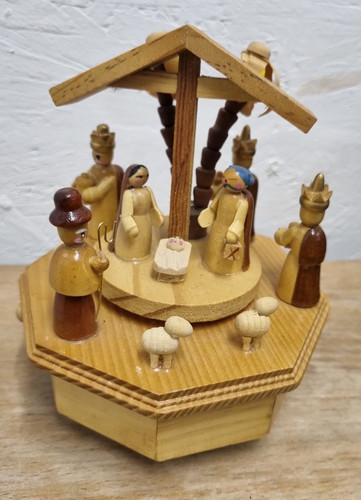 15cm spieluhr spieldose holz - spieluhr,