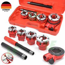 Gewindeschneidkluppe Rohrgewindeschneider Schneidkluppe Schneideisen 8-tlg. Set