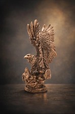 Adler Skulptur Kupfer Optik