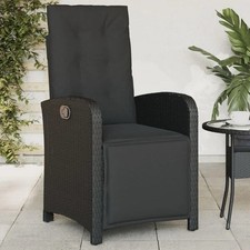 Schwarzer gartensessel lounge - schwarzer,