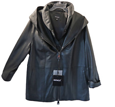 PATAGO softe Oversize Lamm Nappa Echtleder Long-Jacke Gr. 1 48-50-52 schwarz