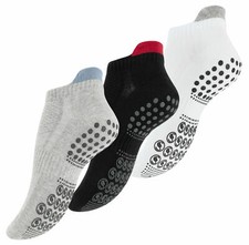 3 Paar Damen Yoga Socken Anti Rutsch Sneaker Fitness ABS Sohle Gym Sport Pilates