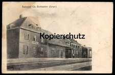 ALTE POSTKARTE BAHNHOF GROSS BRITTANIEN OSTPREUSSEN Schtscheglowka Kaliningrad H