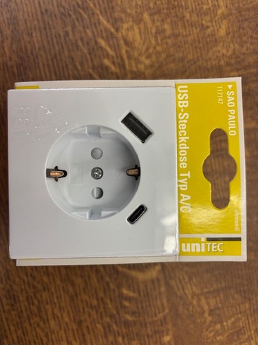 Unitec steckdose mit - mit, c