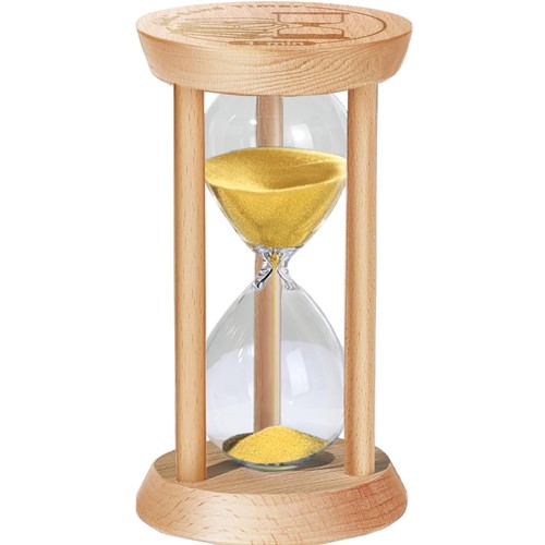 Sanduhr timer holz - holz, gold