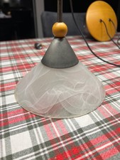 Pendelleuchte 2flammig höhenverstellbar Buche/Metall 230/12V Halogen LED möglich