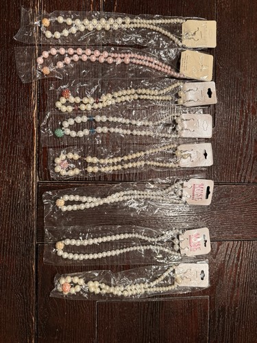 Perlenkette set mit ohrringen - mit,