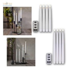 LED Stab-Kerzen 4er Set 3D